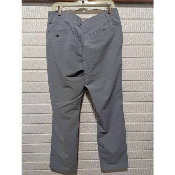 Under Armour Men's Gray Solid Mid-Rise Ankle Length Golf Pants Size 36 x 32 - Picture 3 of 7